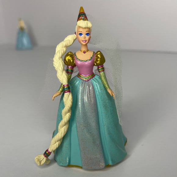 Hallmark Barbie Ornaments 97 Holiday Barbie & Repunzel 99 Cinderella - Picture 3 of 13